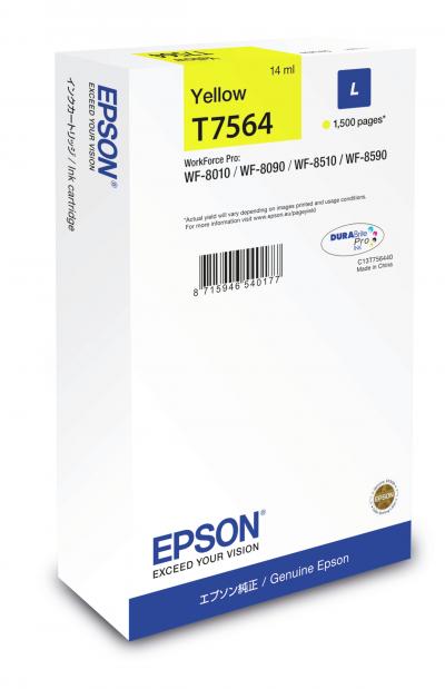 Ink-jet epson t7564 wf-8090 / 8510 / 8590 amarillo 1500 paginas