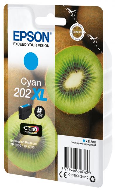 Ink-jet epson 202 xl xp-6000 / xp-6005 / xp-6100 / xp-6105 cian 650 pag