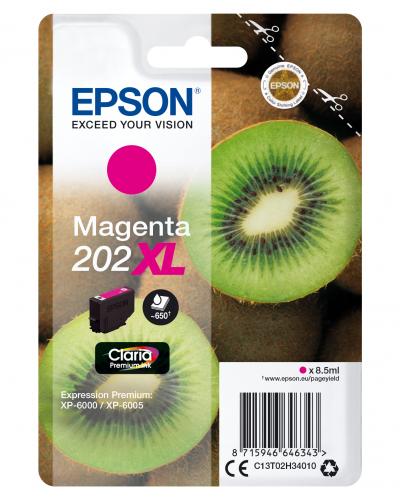 Ink-jet epson 202 xl xp-6000 / xp-6005 / xp-6100 / xp-6105 magenta 650 pag
