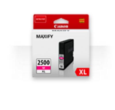 Ink-jet canon pgi 2500 xl maxify ib4050 / mb5050 / mb5150 / mb5155 / mb5350 / mb5450 magenta 1295 paginas