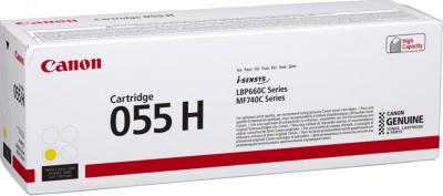 Toner canon 055 h lbp664cdw / mf745cdw / i-sensys lbp663cdw / lbp664cx / mf742cdw amarillo 5900 paginas