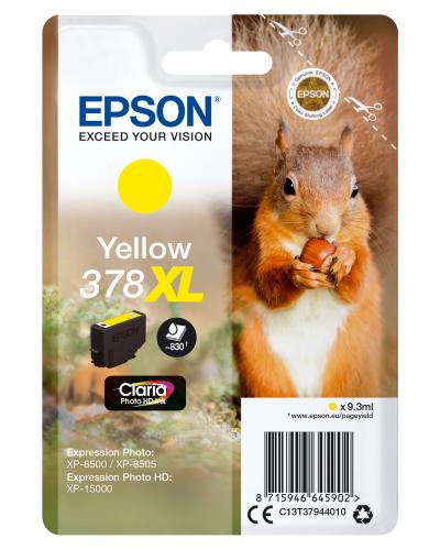 Ink-jet epson 378 xl expression home xp-8605 / 8606 / xp-15000 / xp-8500 / 8505 amarillo 830 pag