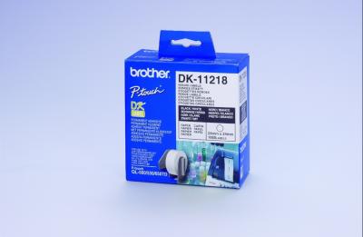Etiqueta brother dk11218 para impresoras ql-circulares 24 mm -1000 etiquetas-