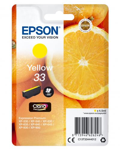 Ink-jet epson expression premium t3344 xp-530 / xp-630 / xp-640 / xp-830 / xp-900 amarillo 300 pag