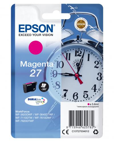 Ink-jet epson 27 wf-3620 / 711 0/ 7610 / 7620 magenta 300 pag