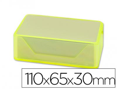 Caja para tarjetas de visitas liderpapel 110x65x30 mm