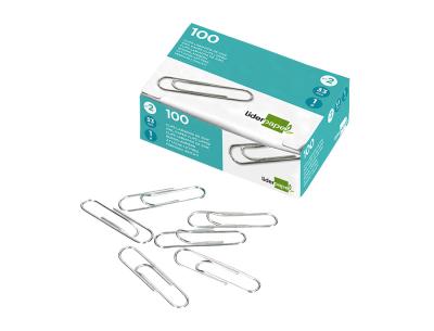 Clips liderpapel n&ordm;2 labiados 33 mm caja de 100 unidades
