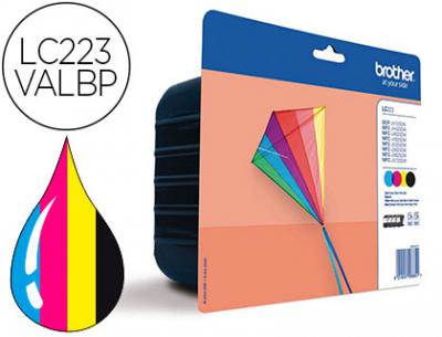 Ink-jet brother lc-223valbp dcpj4120dw / mfcj4420dw / 4620dw / 5320dw pack de 4 colores 550 paginas