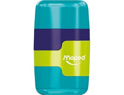 Sacapuntas maped plastico loopy totem 1 uso con goma colores surtidos decorado