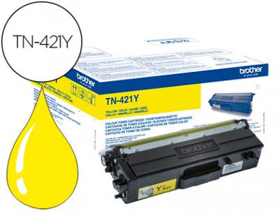 Toner brother tn-421 para dcp-l8410 cdn / 8410 cdw / hl-l8260 cdw / mfc-l8360 cdw / 8690 cdw / 8900 cdw amarillo