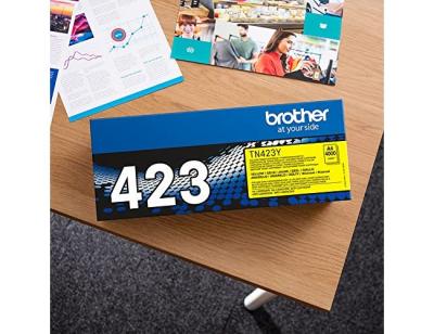 Toner brother tn-423 para dcp-l8410 cdn/8410 cdw / hl-l8260 cdw/mfc-l8360 cdw / 8690 cdw/8900 cdw amarillo