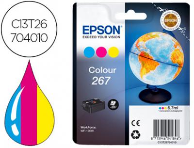 Ink-jet epson t267 wf-100w tricolor 200 paginas