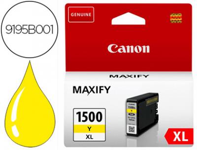 Ink-jet canon pgi-1500xl mb2050 / mb2150 / mb2155 / mb2350 / mb2750 / mb2755 amarillo
