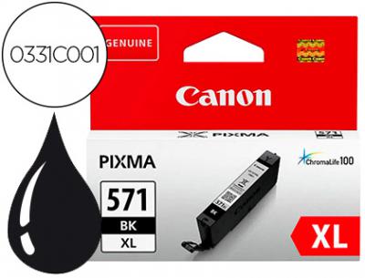 Ink-jet canon cli-571bk xl pixma ts5051 / 5053 / 5055 / 6050 / 6051 / 6052 / 8051 / 8052 / 9050 / 9055 negro 4425
