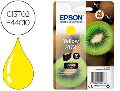 Ink-jet epson 202 xp-6000 / xp-6005 / xp-6100 / xp-6105 amarillo 300 pag