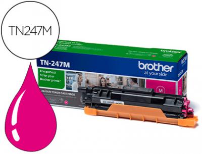 Toner brother tn247m dcp-l3510cdw / hl-l3270cdw / mfc-l3710cw magenta 2300 paginas