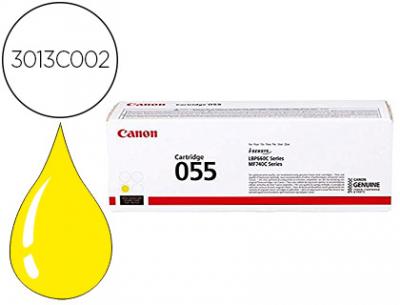 Toner canon 055 lbp664cdw / mf745cdw / i-sensys lbp663cdw / lbp664cx / mf742cdw amarillo 2100 paginas