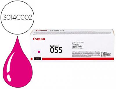 Toner canon 055 lbp664cdw / mf745cdw / i-sensys lbp663cdw / lbp664cx / mf742cdw magenta 2100 paginas