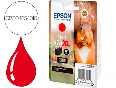 Ink-jet epson singlepack rojo 478xl claria photo hd ink ardilla