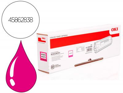 Toner oki laser mc853 / 873 magenta 7000 paginas