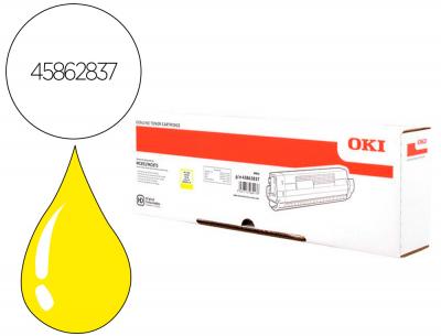 Toner oki laser mc853 / 873 amarillo 7000paginas