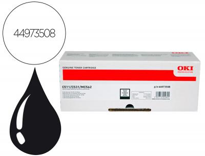Toner oki laser mc562 / c511 negro 7000 paginas