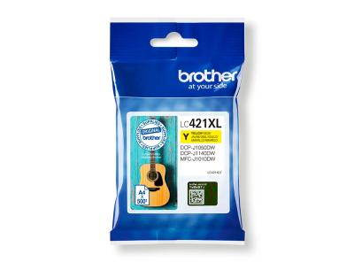 Ink-jet brother lc421xly dcp-j1050dw / dcp-j1140dw / mfc-j10 amarillo 500 paginas