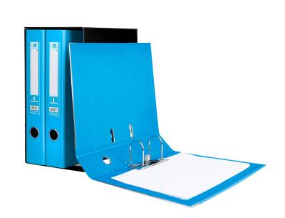 Modulo liderpapel 3 archivadores folio 2 anillas mecanismo de palanca 52mm celeste
