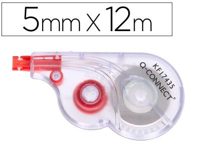 Corrector q-connect cinta blanco 5 mm x 12 m