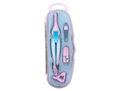 Compas liderpapel lock device con adaptador universal y tubo de minas color rosa claro