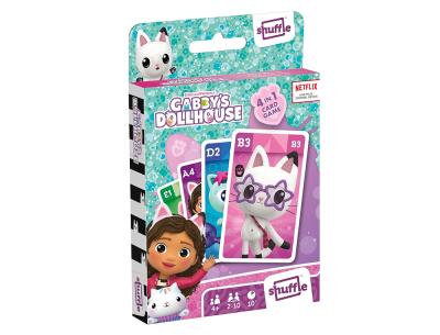Baraja de cartas shuffle infantil gabby s dollhouse