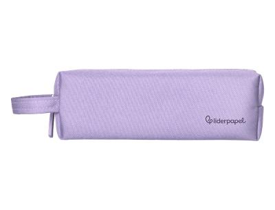 Estuche portatodo liderpapel classic rectangular con asa 210x70mm lila