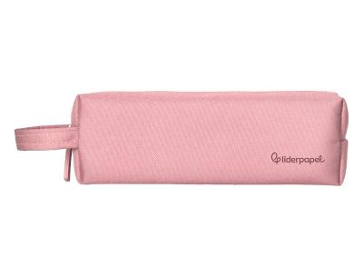 Estuche portatodo liderpapel classic rectangular con asa 210x70mm rosa
