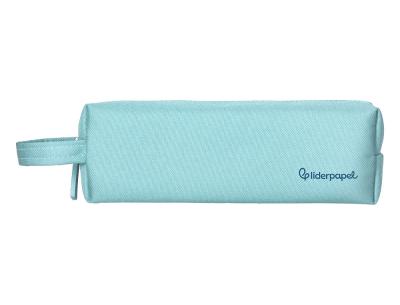 Estuche portatodo liderpapel classic rectangular con asa 210x70mm azul celeste