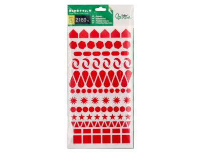 Gomets liderpapel figuras surtidas bolsa de 20 hojas circulos triangulos estrellas cuadrados colores surtidos