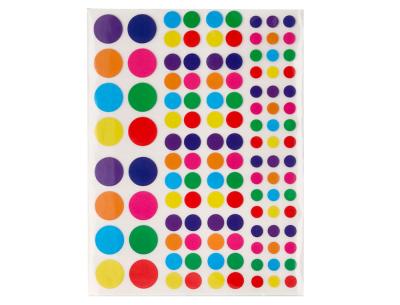 Gomets liderpapel autoadhesivo figuras de colores y tama&ntilde;os surtidos bolsa de 10 hojas 1188 unidades