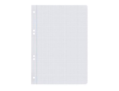 Recambio liderpapel a5 100 hojas 75gr cuadro 3mm con margen 6 taladros