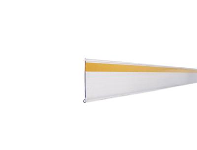 Soporte portaprecios q-connect adhesivo para estanteria etiqueta 40x1000 mm semi-transparente