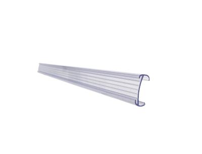 Soporte portaprecios q-connect reutilizable para estanteria etiqueta 40x1000 mm transparente