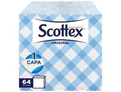 Servilleta scottex estilo decorada 1 capa 30x30 cm paquete de 64 unidades