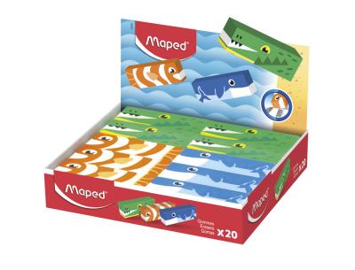 Goma de borrar maped animales