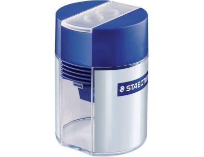 Sacapuntas staedtler norix metalico 8,2 mm con deposito 1 uso caja de 10 unidades colores surtidos