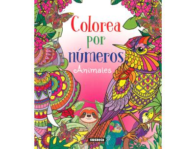Cuaderno de colorear susaeta animales colorear por numeros 64 paginas 21,5x25 cm