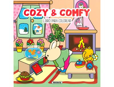 Cuaderno de colorear susaeta 1 cozy&comfy 48 paginas 24,2x24,2 cm