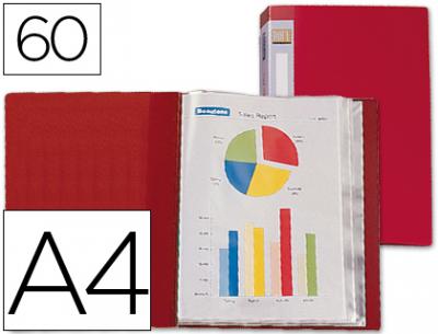Carpeta liderpapel personaliza 31740 60 fundas polipropileno din a4 roja lomo personalizable