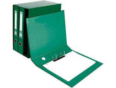Modulo liderpapel 3 archivadores folio 2 anillas mixtas 40mm verde
