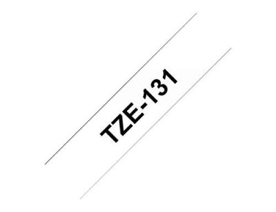 Cinta brother tze221 blanco-negro 9mm longitud 8 m