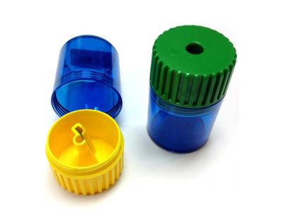 Sacapuntas m+r 914 plastico 1 uso con deposito cuchilla fijada por presion