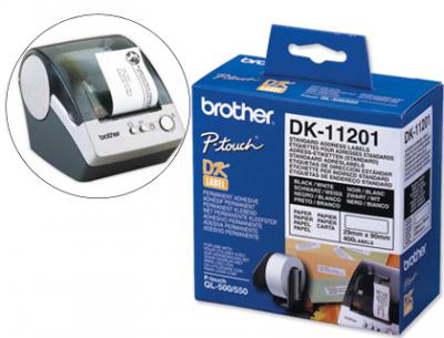 Etiqueta adhesiva brother dk11201 -tama&ntilde;o 29x90 mm para impresoras de etiquetas ql -400 etiquetas-