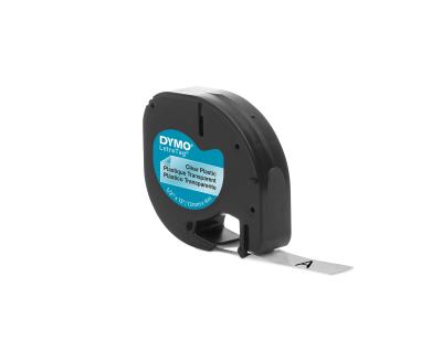 Cinta dymo 12mm x 4mt transparente para maquina letratag